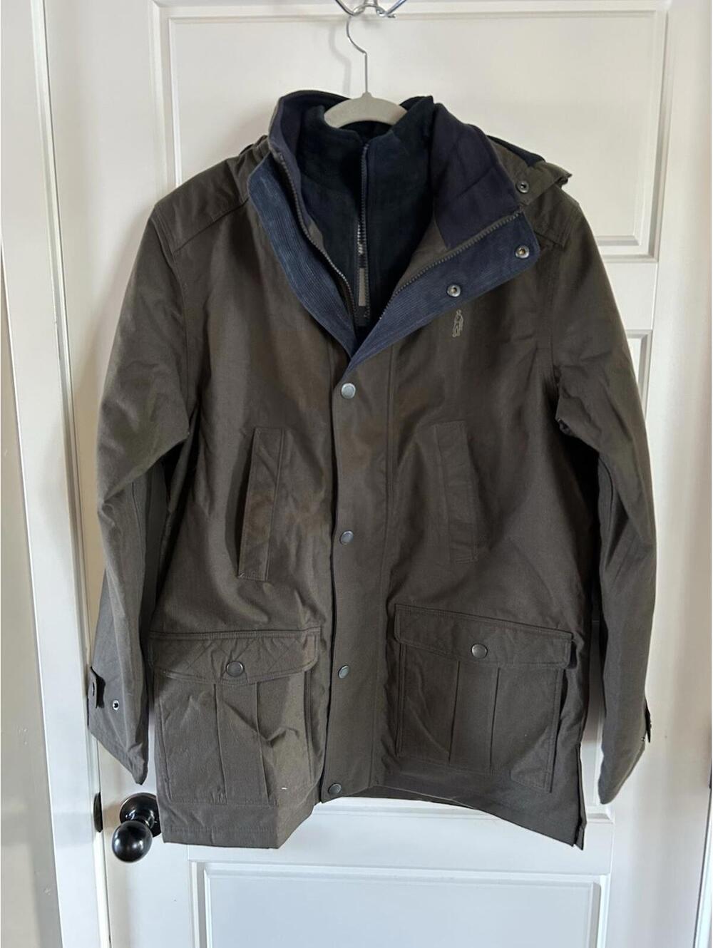 Jack Murphy men’s Michael coat color olive size M